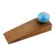 Sky Blue Crackle Ceramic Wooden Door Stopper